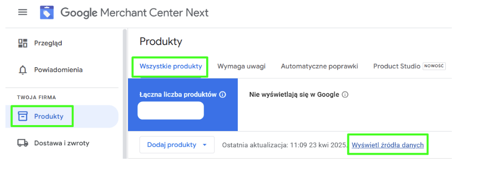 Dodawanie pliku produktowego do GMC
- 10