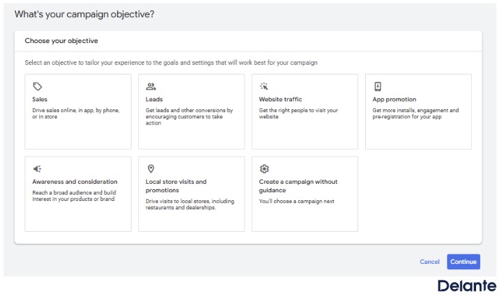 google ads panel