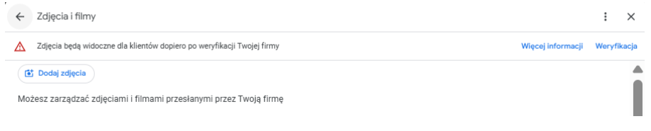 niezweryfikowana wizytówka google - zdjęcia i filmy