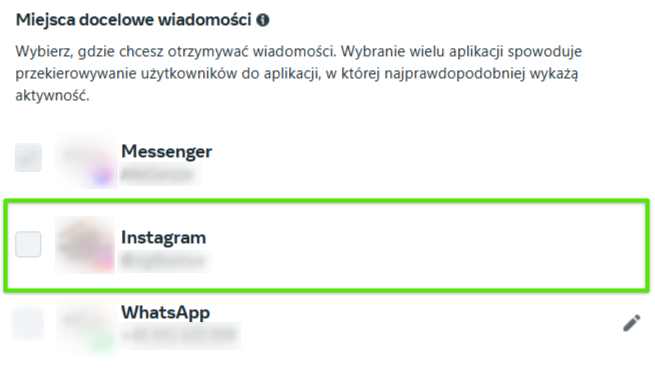 ustawienie Instagrama jako domyślnej aplikacji do wysyłania wiadomości