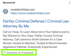 Liczba followersów z Facebooka/TikToka w reklamach