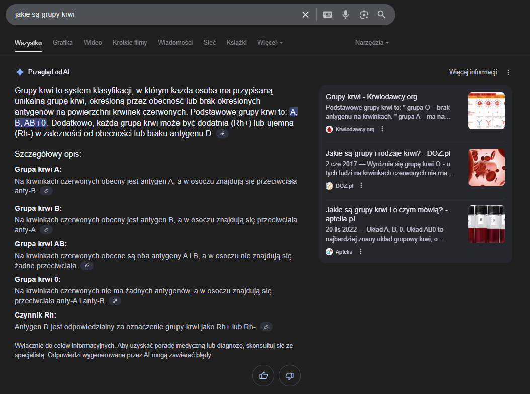 AI Overvievs w Zero Click Search