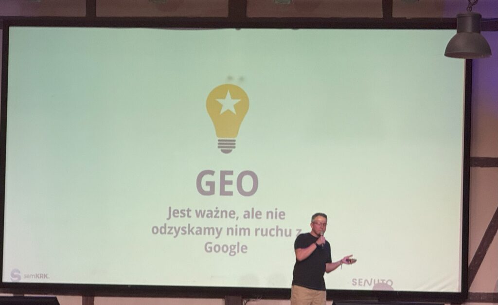 Damian Sałkowski, CEO Senuto na scenie semKRK#23 BIG