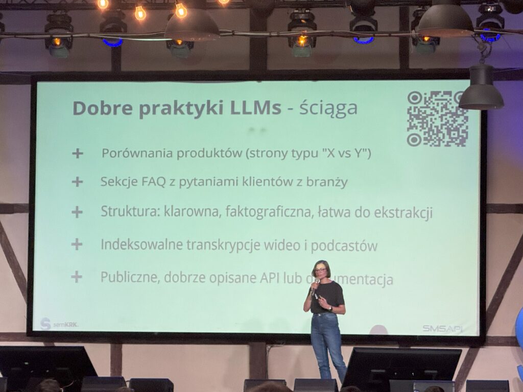 Maja Wiśniewska-Hardek na scenie semKRK#23 BIG