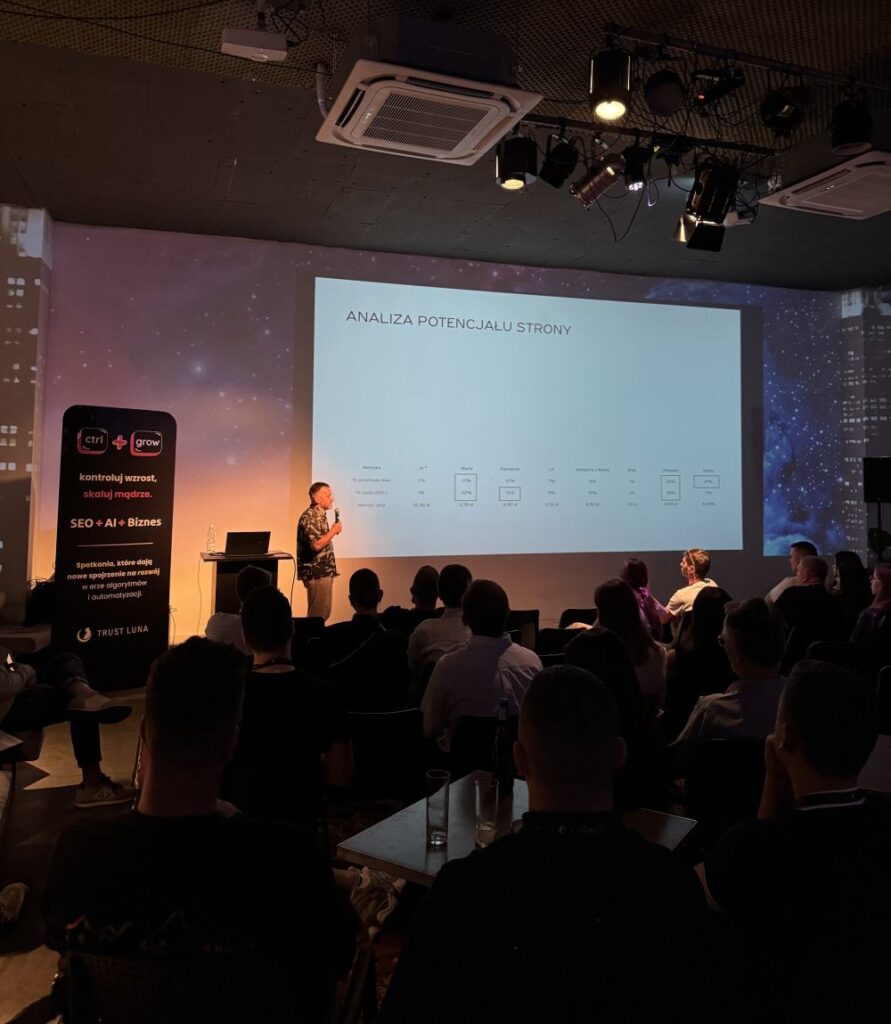 Damian Kwinta z answear.com na scenie CTRL+GROW 2025 w Krakowie