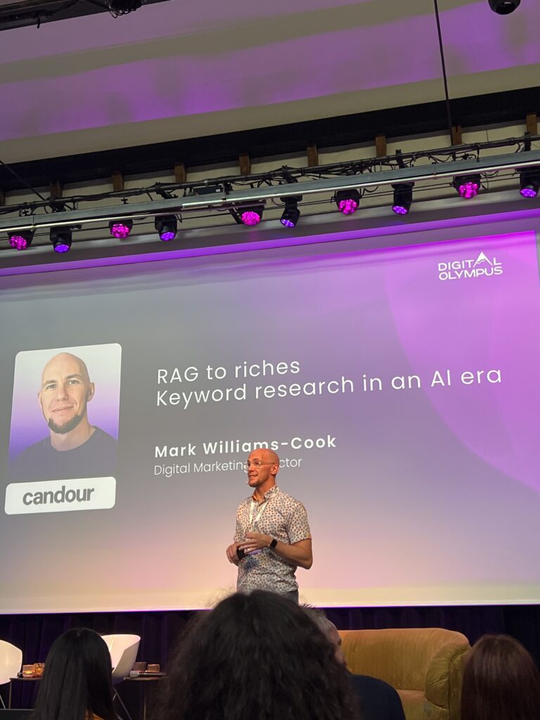 Mark Williams-Cook na Digital Olympus Event 2025