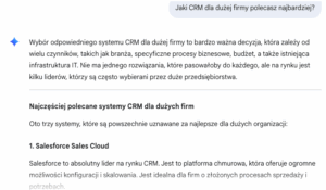 odpowiedź modelu gemini