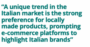 quote about e-commerce in italy