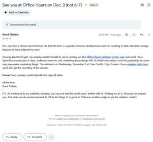 linkedin post email